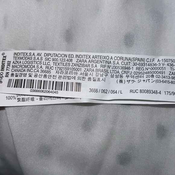 Zara Pleated Dot Dress Size Large- NWT - Picture 9 of 10